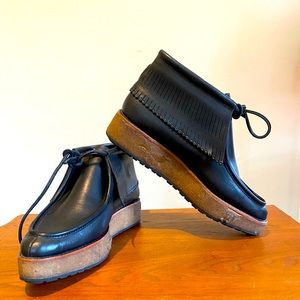 Black Coach Platform Booties